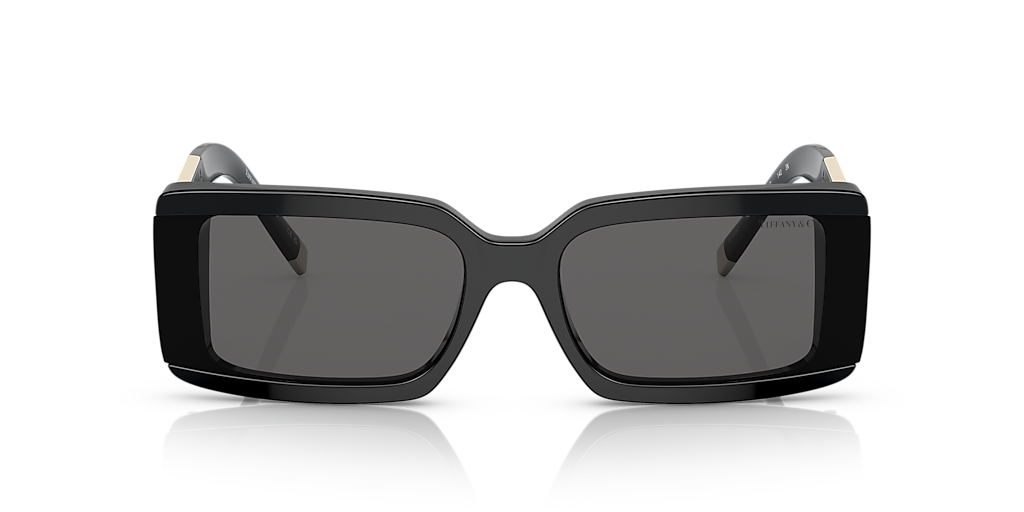 TIFFANY & CO. TF4197 Black - Woman Luxury Sunglasses, Dark Grey Lens