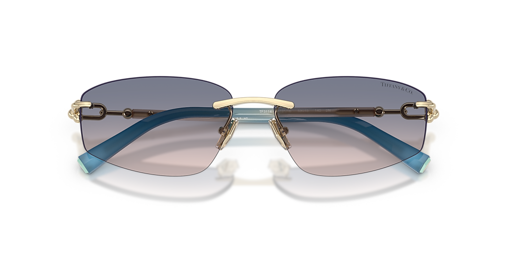 Tiffany & Co. TF3114 L (59 - 15) with Brown lenses and Gold frame