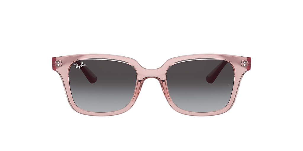Ray-Ban RB9071S Kids L (48 - 18) with Grey lenses and Pink frame