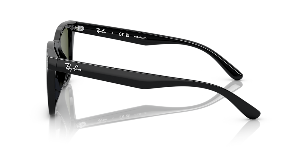 Ray-Ban rb4391d 601/87 【Sunglass Hut付き❗️】 Ray-Ban RB4391D Asian Fit 601/87 Square Shiny Black Sunglasses