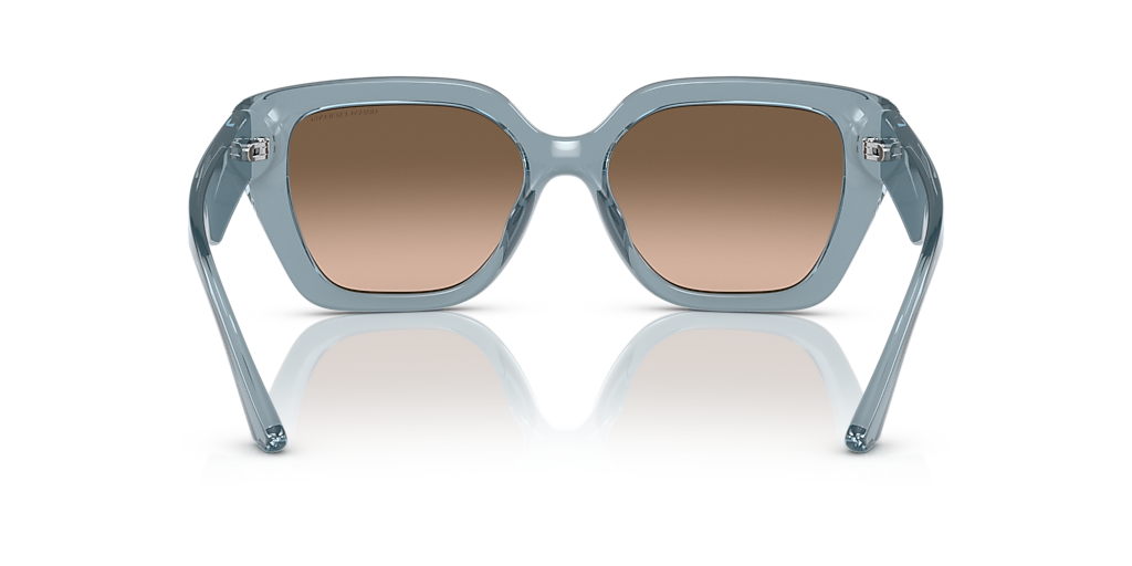 ARMANI EXCHANGE AX4125SU Shiny Transparent Pink - Women Sunglasses, Pink Gradient Grey Lens