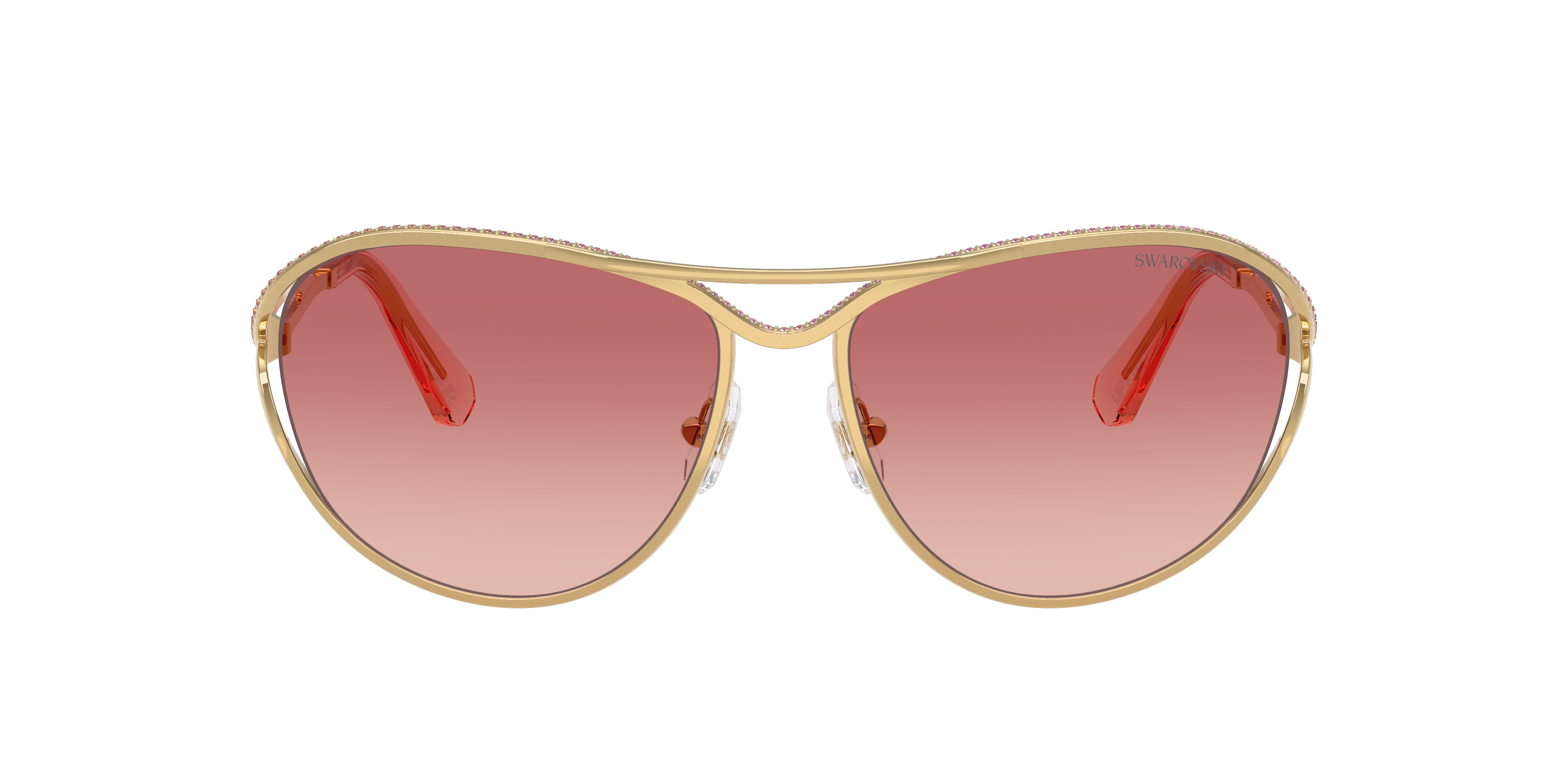 Swarovski Women's Sunglasses Sk7028 In Pink Gradient Red