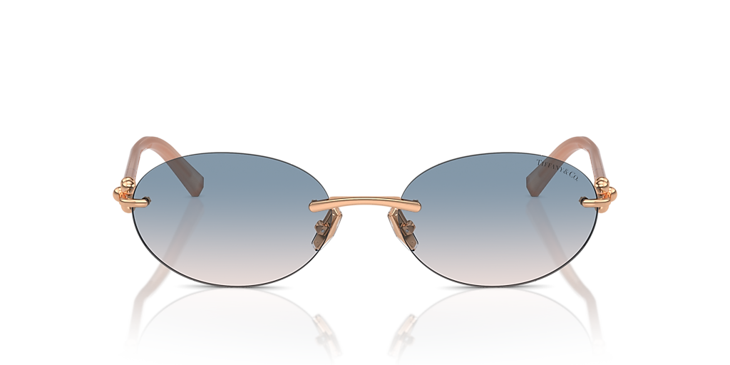 Tiffany & Co. TF3104D L (56 - 18) with Brown lenses and Pink frame