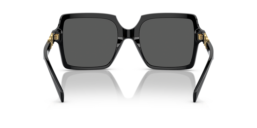 VERSACE VE4441F Black - Women Luxury Sunglasses, Dark Grey Lens