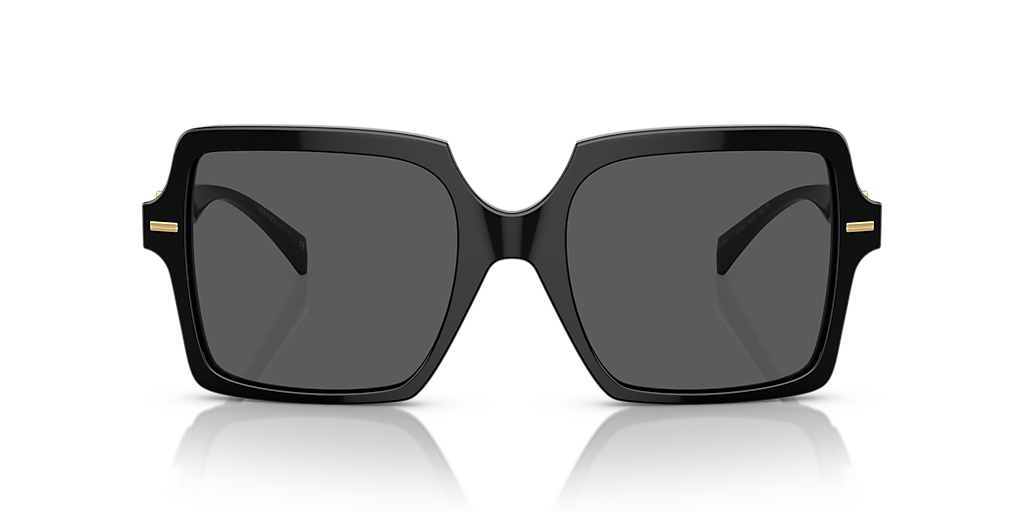 VERSACE VE4441F Black - Women Luxury Sunglasses, Dark Grey Lens