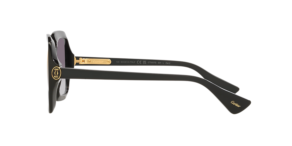 Cartier CT0507S M (54 - 20) with Grey lenses and Black frame Cartier CT0507S M (54 - 20) with Grey lenses and Black frame