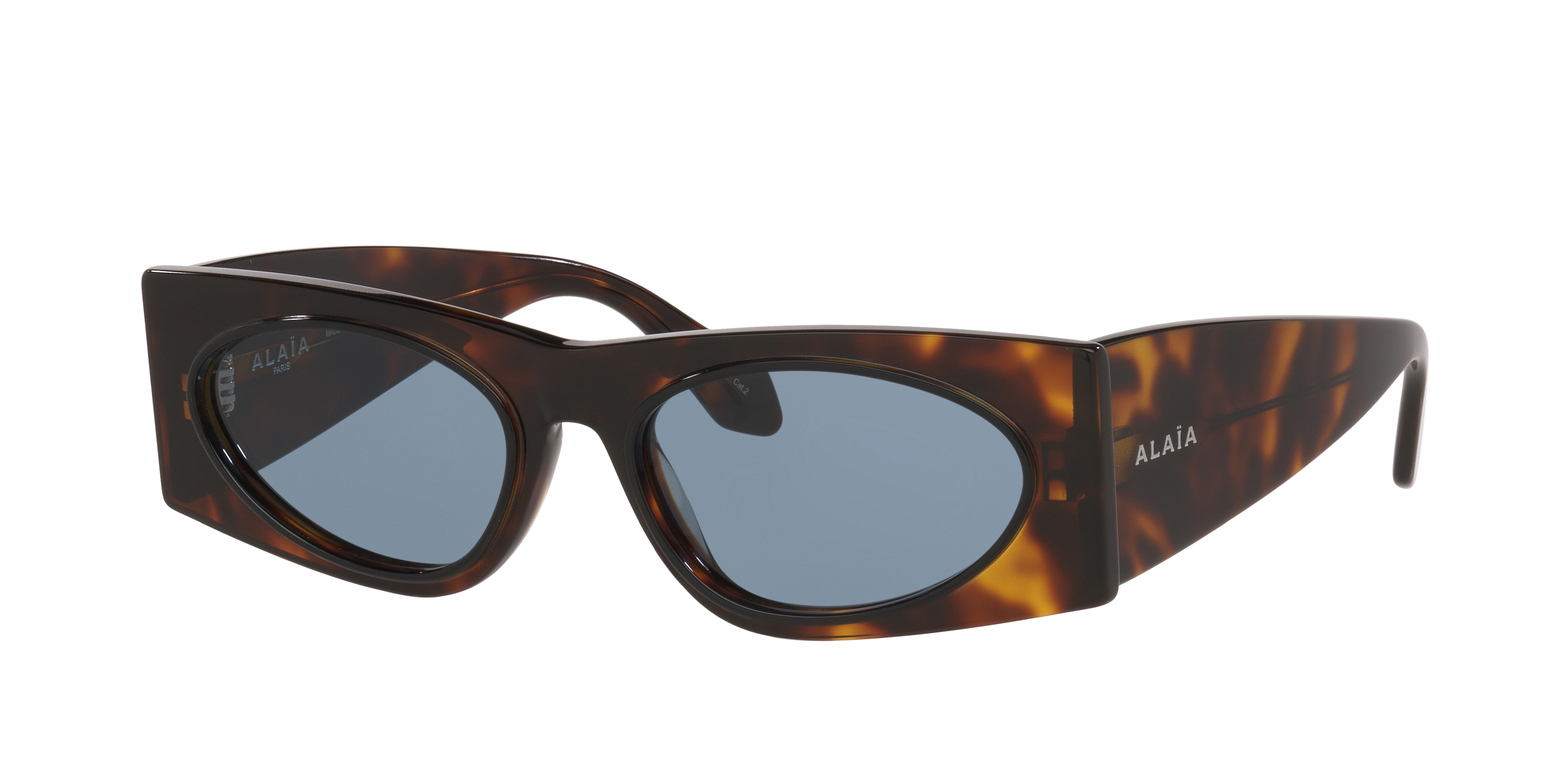 Alaia Woman Sunglass AA0085S -  Frame color: Tortoise, Lens color: Blue