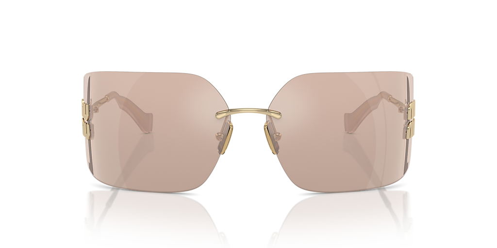 Miu Miu MU 54YS L (80 - 14) with Pink lenses and Gold frame