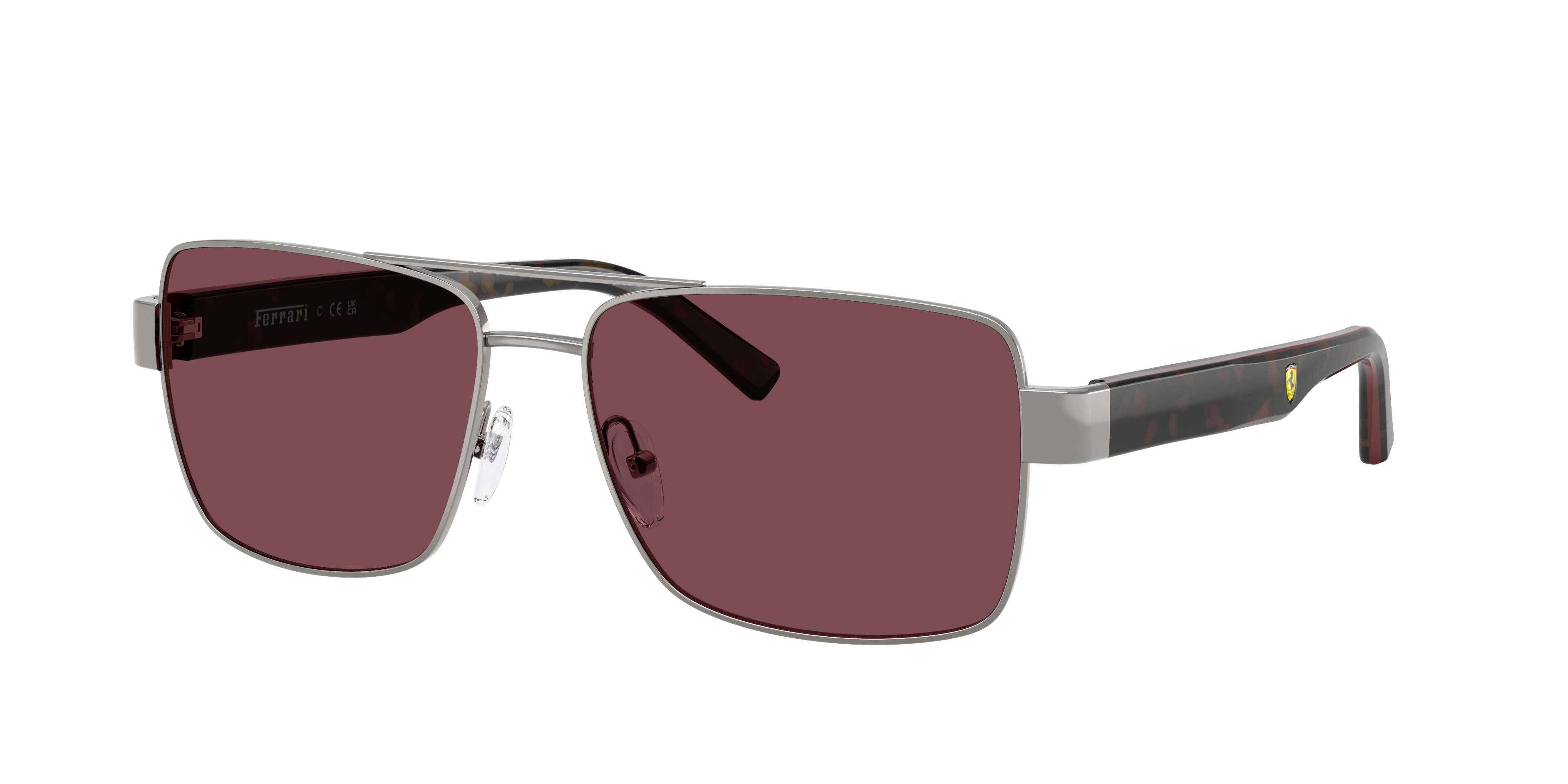 Scuderia Ferrari Man Sunglass FZ5005 -  Frame color: Shiny Gunmetal, Lens color: Red Ferrari Exclusive