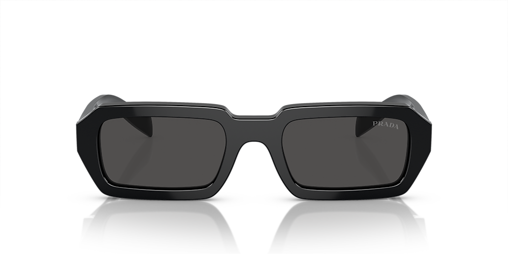 PRADA PR A12S Black - Women Luxury Sunglasses, Dark Grey Lens
