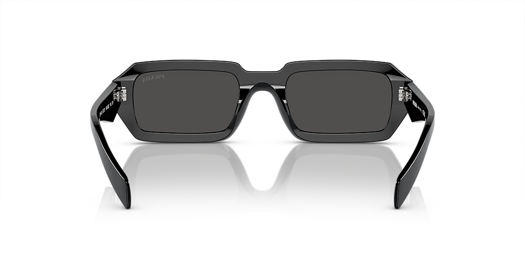 PRADA PR A12S Black - Women Luxury Sunglasses, Dark Grey Lens