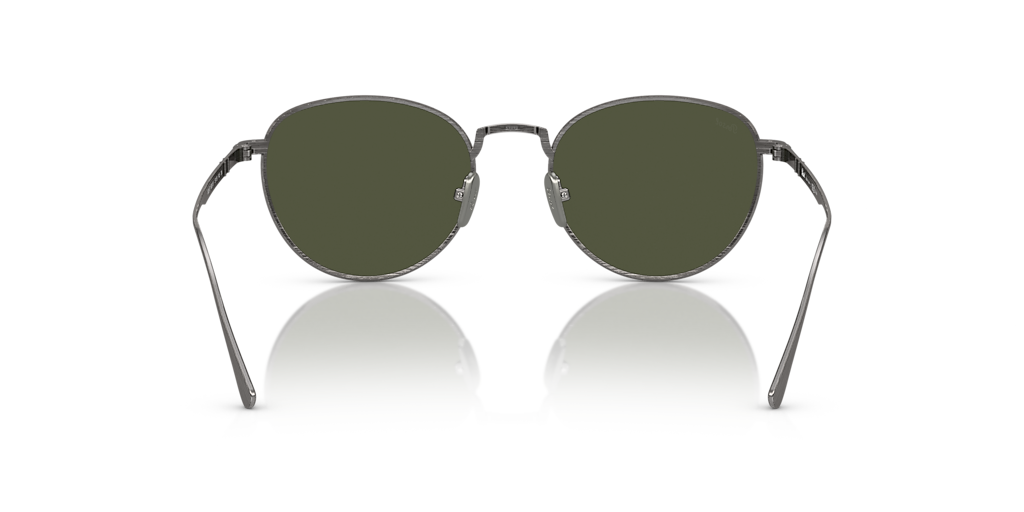 PERSOL PO5002ST Pewter - Men Luxury Sunglasses, Green Lens