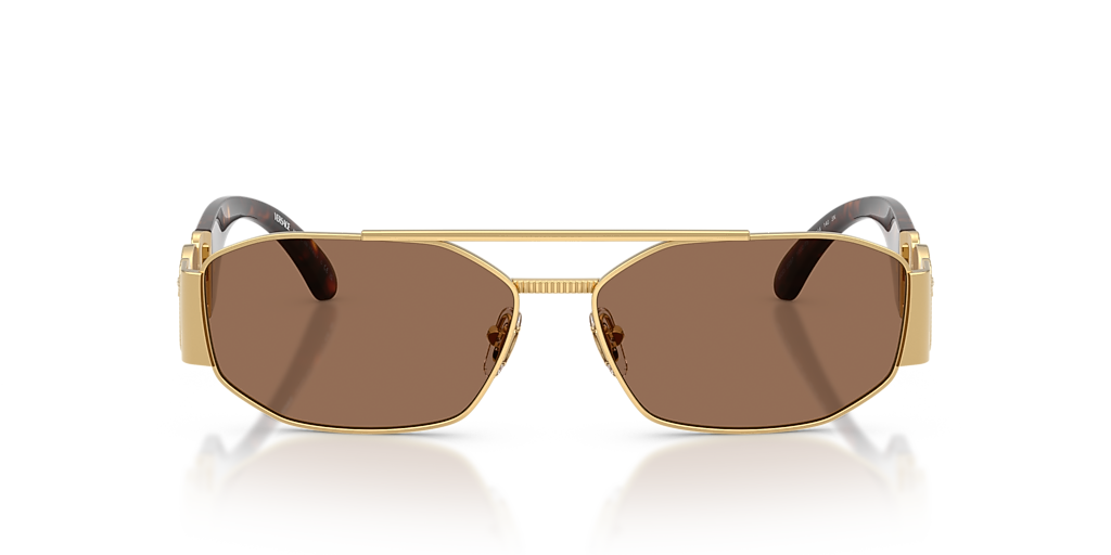Versace VE2287 L (58 - 14) with Brown lenses and Gold frame