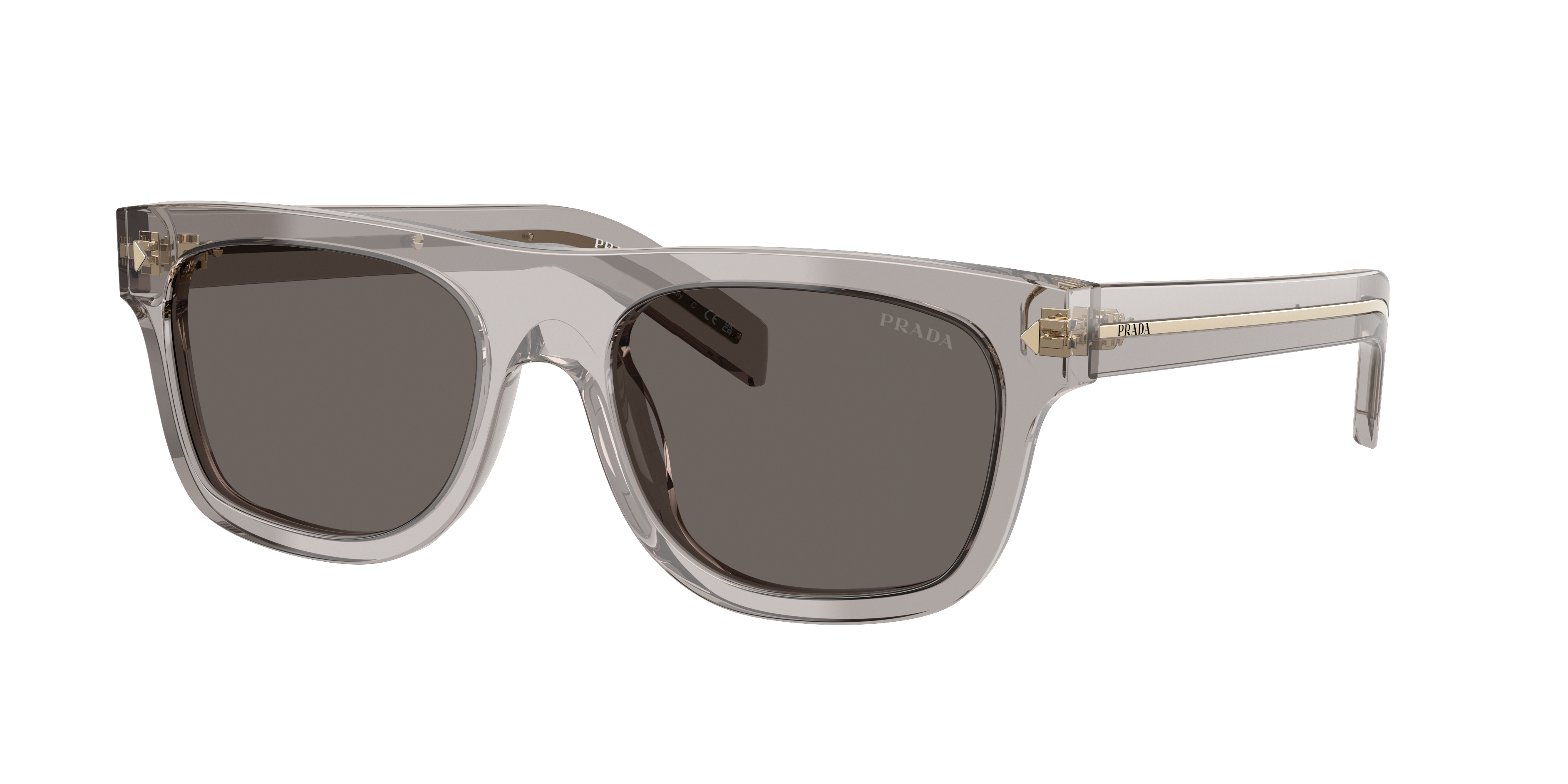 Prada Man Sunglass PR B12S -  Frame color: Hematite, Lens color: Dark Grey