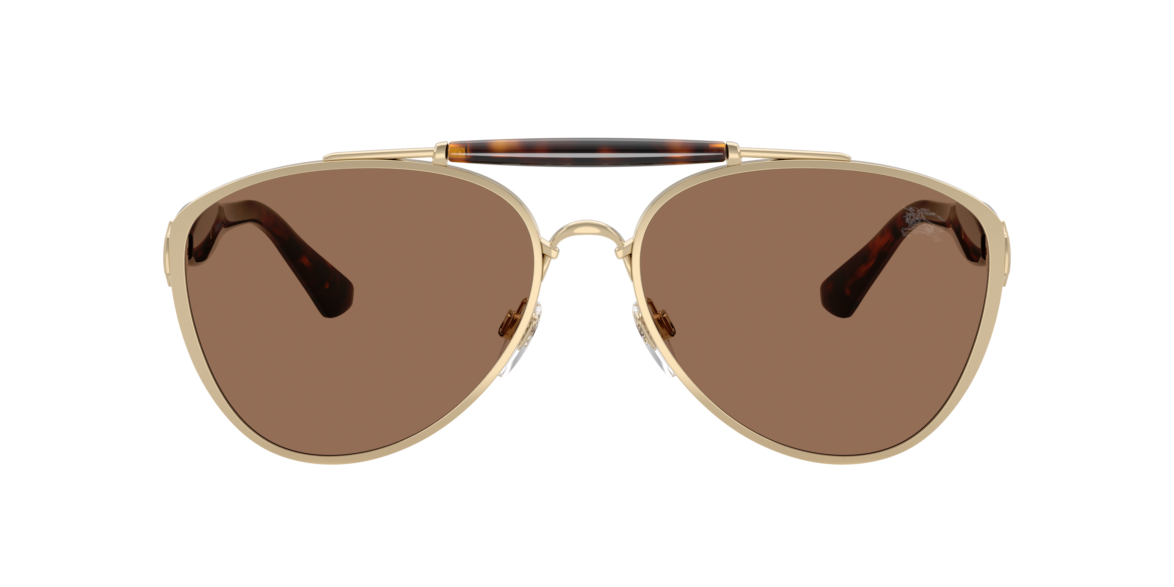 Burberry BE3160 XXL (61 - 17) with Brown lenses and Gold frame