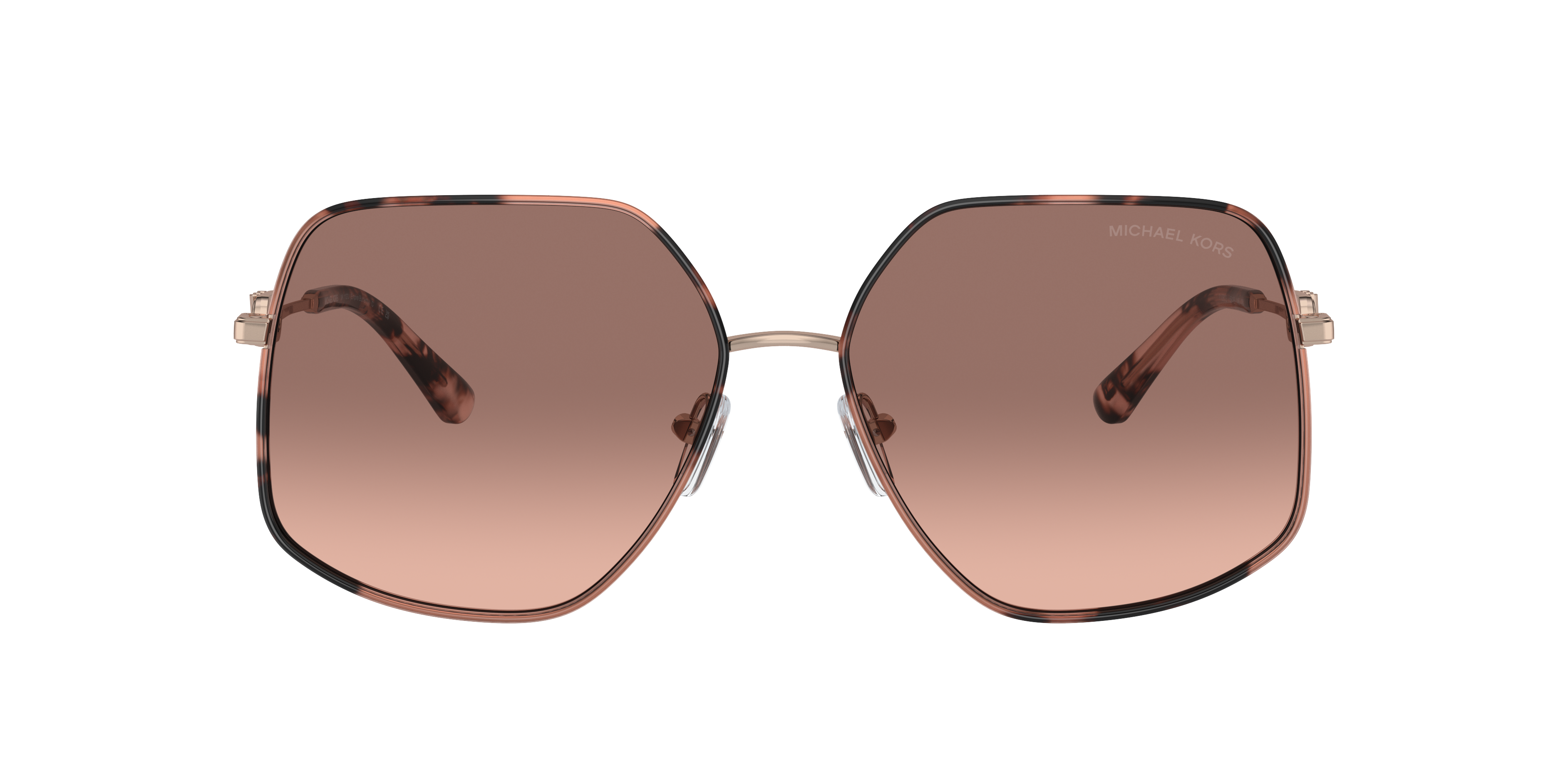 新品 MICHAEL KORS Mサイズ MK柄　ブラウン Michael Kors™ Empire Butterfly MK1127J Irregular Sunglasses