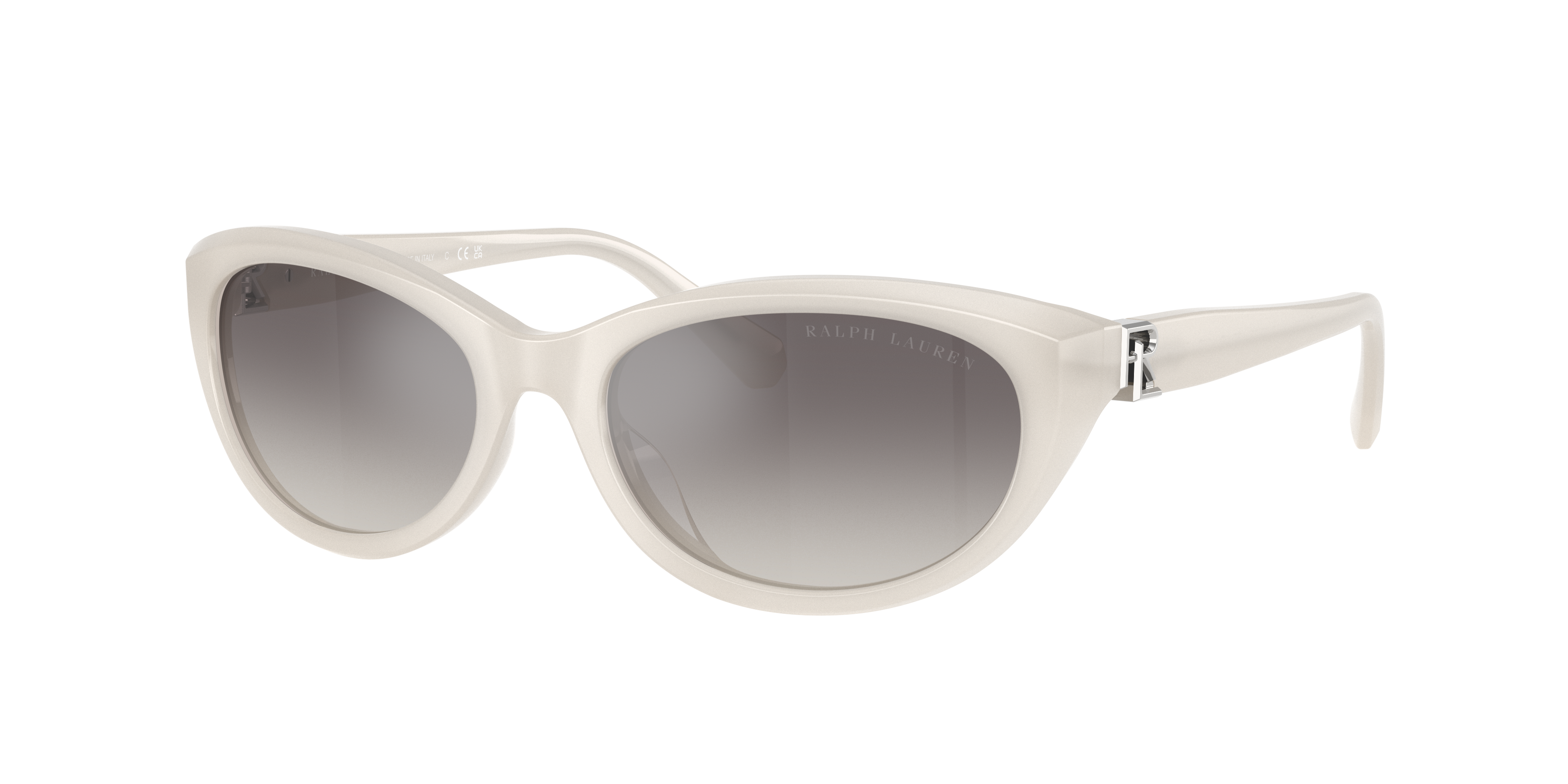 Ralph Lauren Woman Sunglass RL8226U -  Frame color: Opaline Milky, Lens color: Grey Gradient Flash