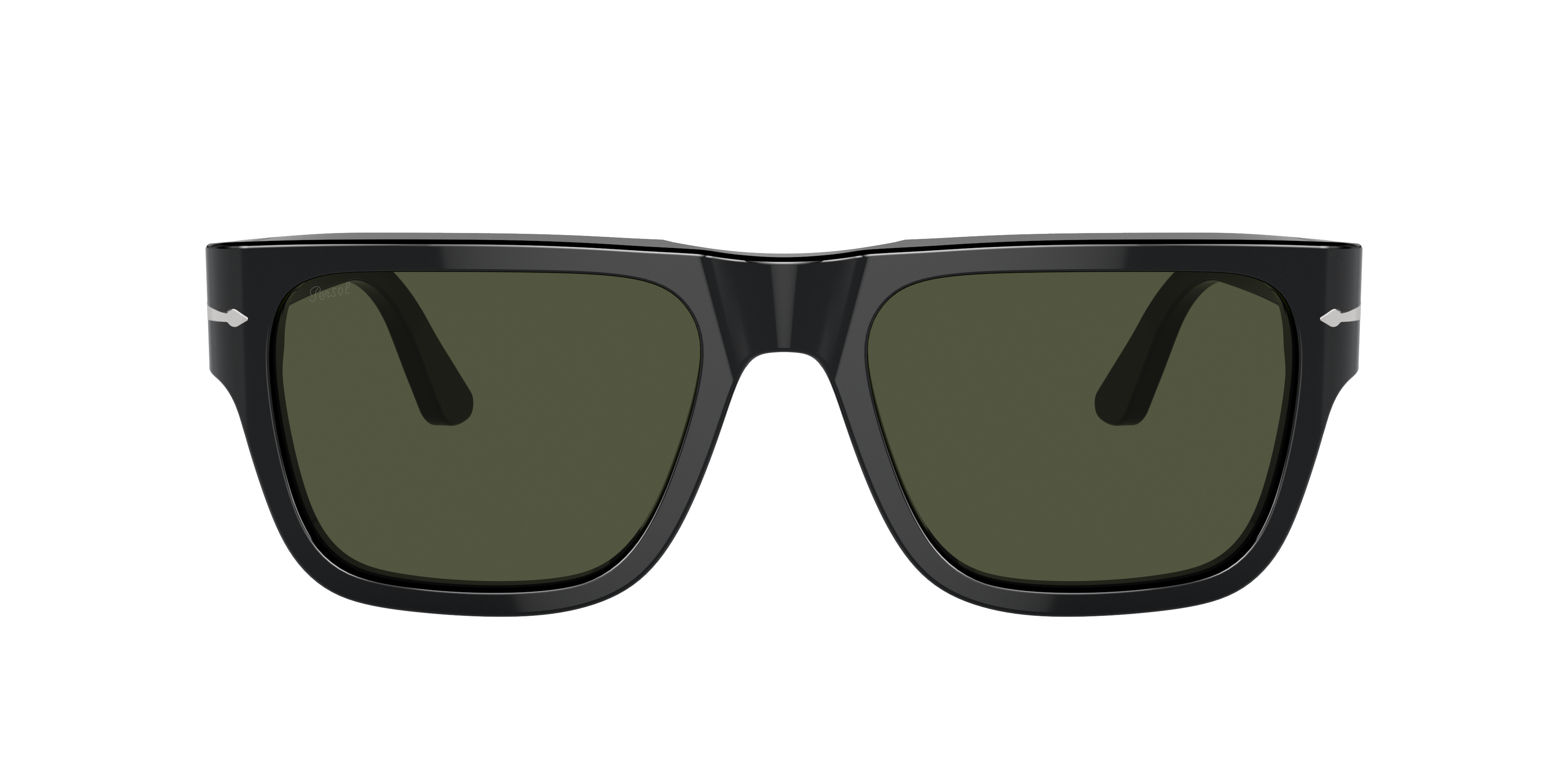 Persol PO3348S XL (57 - 20) with Green lenses and Black frame
