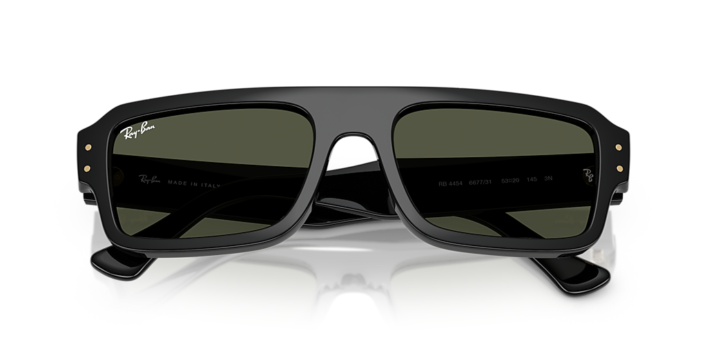 Ray-Ban Flacko Bio-Based L (53 - 20) with Green lenses and Black