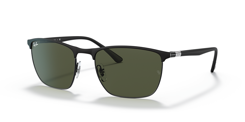 Ray-Ban RB3686 XL (57 - 19) with Green lenses and Black frame