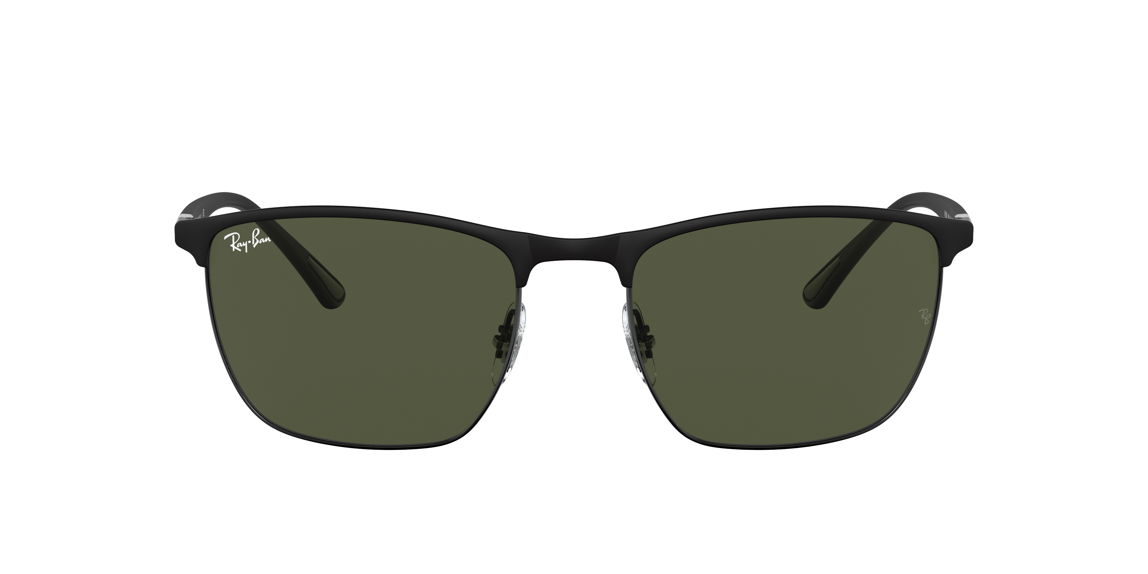 Ray-Ban RB3686 XL (57 - 19) with Green lenses and Black frame