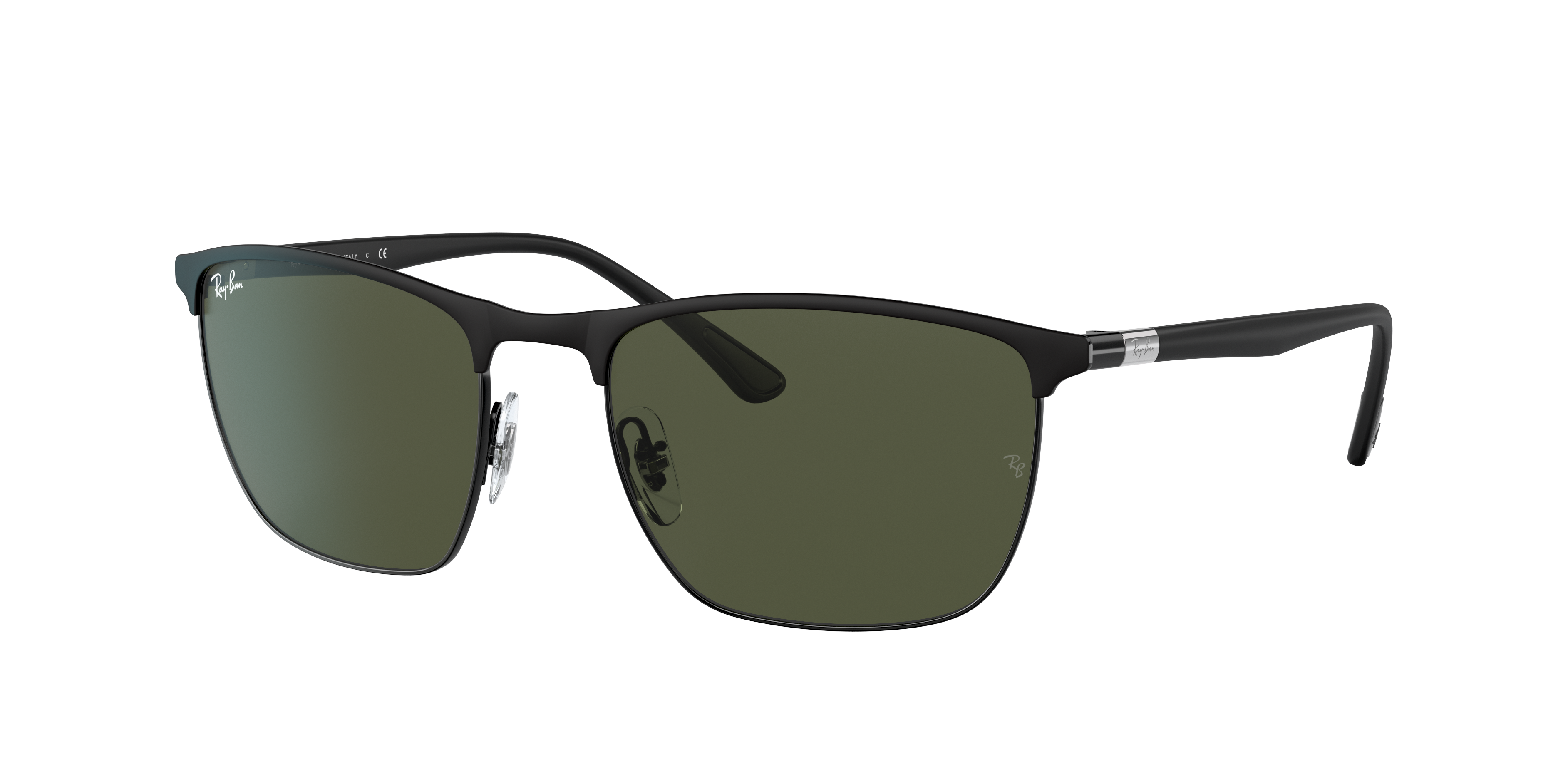 Ray-Ban RB3686 XL (57 - 19) with Green lenses and Black frame
