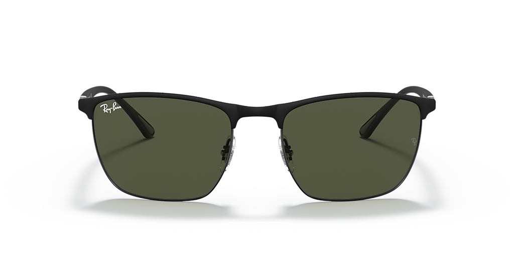 Ray-Ban RB3686 XL (57 - 19) with Green lenses and Black frame