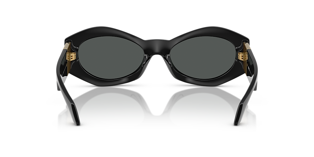 VERSACE VE4466U Black - Women Luxury Sunglasses, Dark Grey Lens