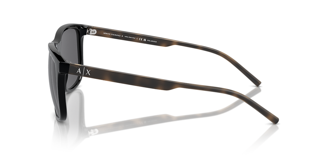 Armani Exchange AX4070S L (57 - 18) with Grey lenses and Black