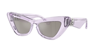 BURBERRY BE4421U Dark Havana - Women Luxury Sunglasses, Dark Grey Lens