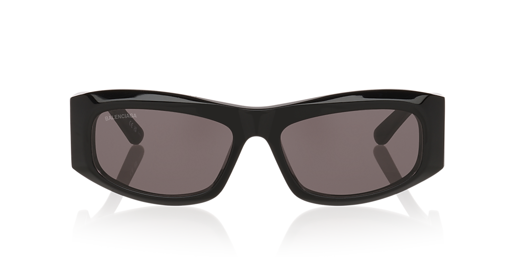 サングラス BALENCIAGA SS25 Balenciaga - BB0395S - 003 (BB0395S 003) BB0395S sunglasses Multicolor Grain Black | SmartBuyGlasses US