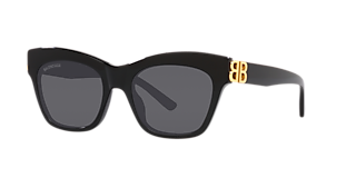Balenciaga BB0229S XXL (59 - 20) with Grey lenses and Black frame