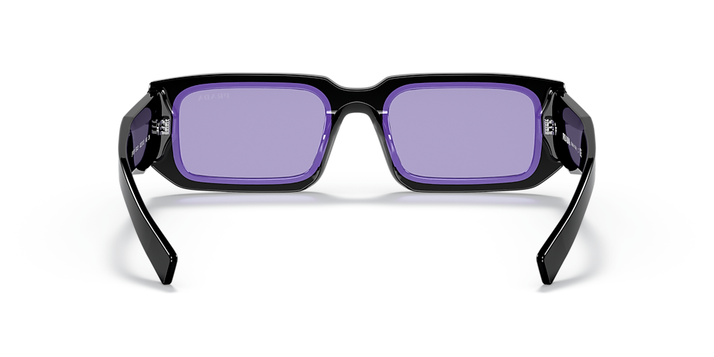 PRADA PR 06YS Black/White - Men Luxury Sunglasses, Dark Grey Lens
