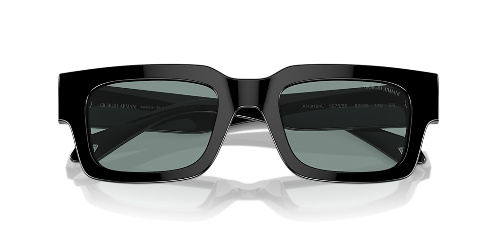 Giorgio Armani AR8184U XL (52 - 22) with Blue lenses and Black