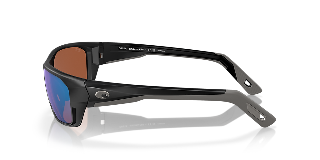 Costa Cream Sunglasses with Black Case Costa Rincon L (63-11) with Gray lenses and Black/Shiny  main image 3