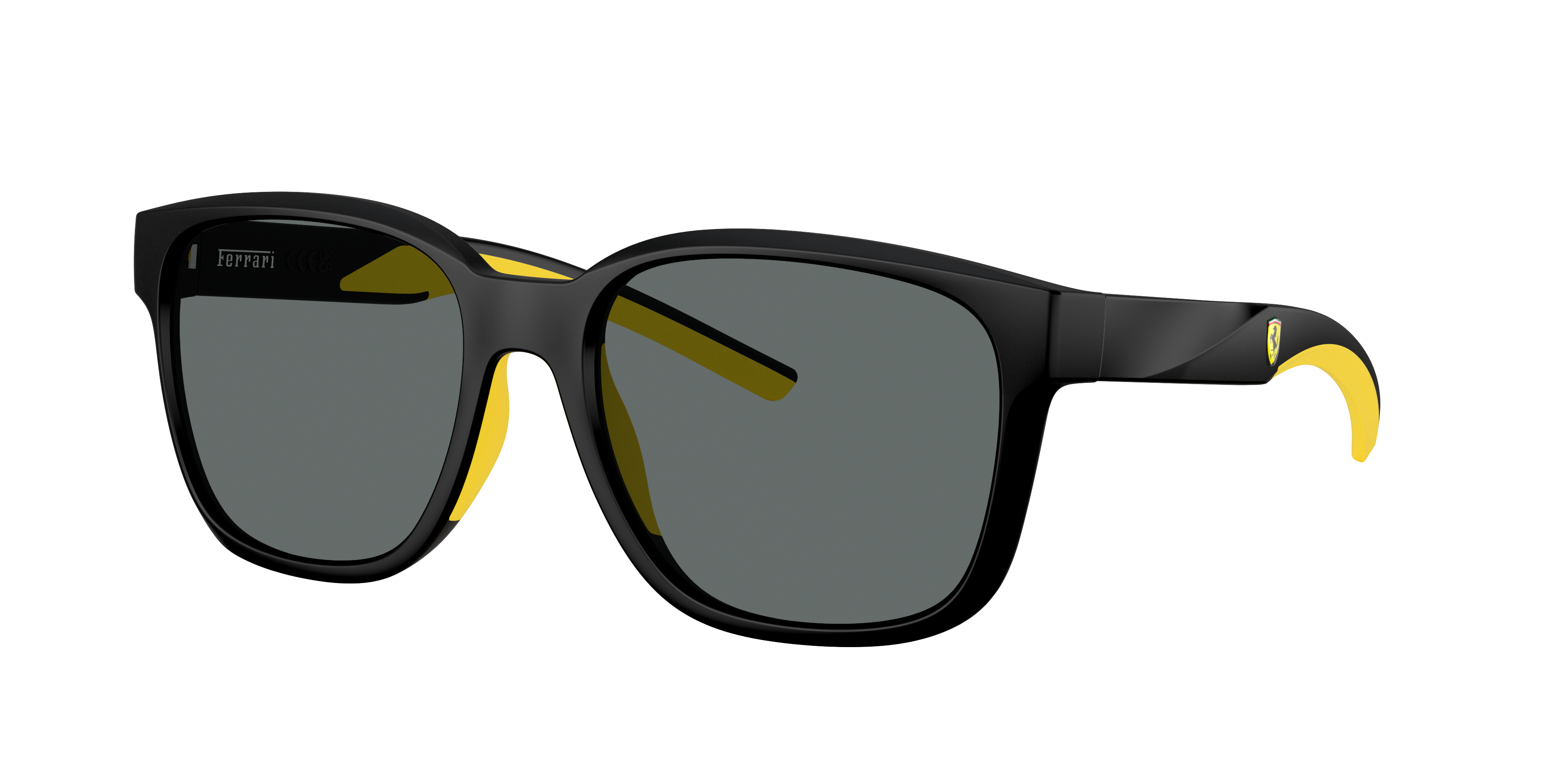 Scuderia Ferrari Unisex Sunglass FZ6019D -  Frame color: Matte Black, Lens color: Dark Grey Polarized