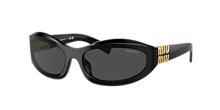 Miu Miu MU A53S S (49 - 22) with Grey lenses and Gold frame