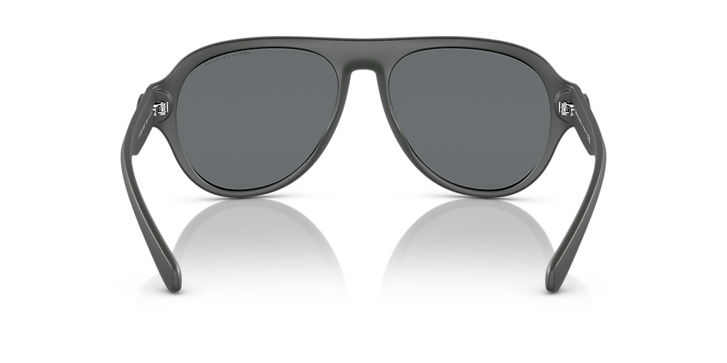 ARMANI EXCHANGE AX4126SU Matte Dark Green - Men Sunglasses, Light Grey Mirror Black Lens