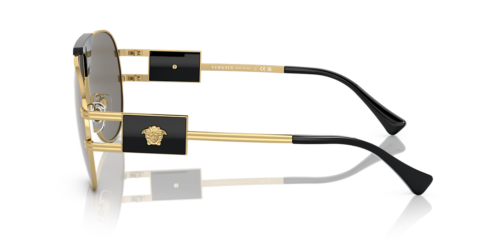 Versace VE2252 XXL (63 - 12) with Silver lenses and Gold frame