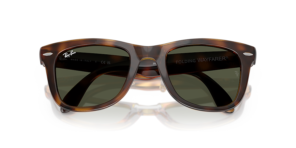 Ray-Ban Wayfarer Folding Classic L (50 - 22) with Green lenses and