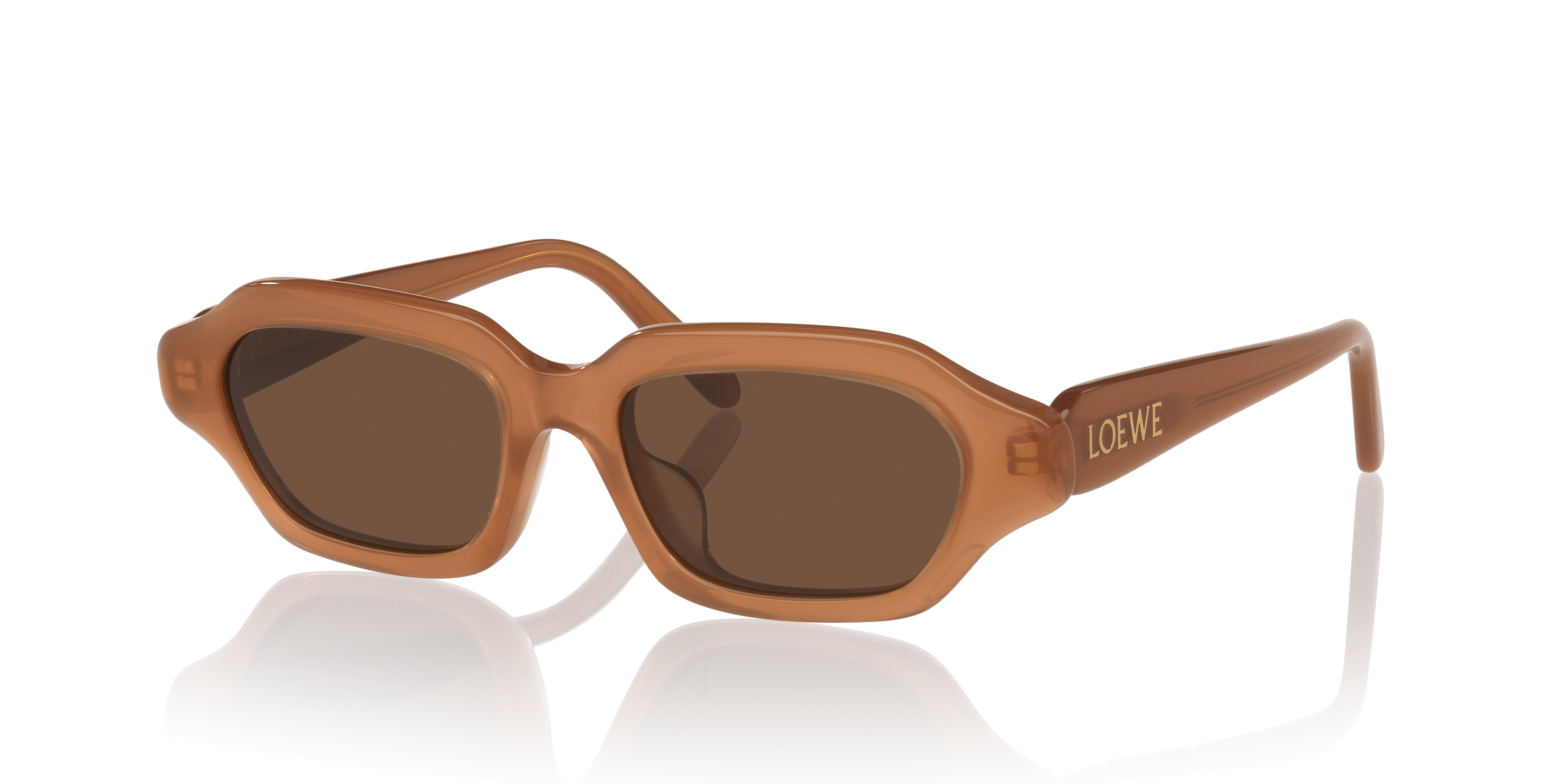 Loewe Slim LW40157U XXS (51 - 17) with Brown lenses and