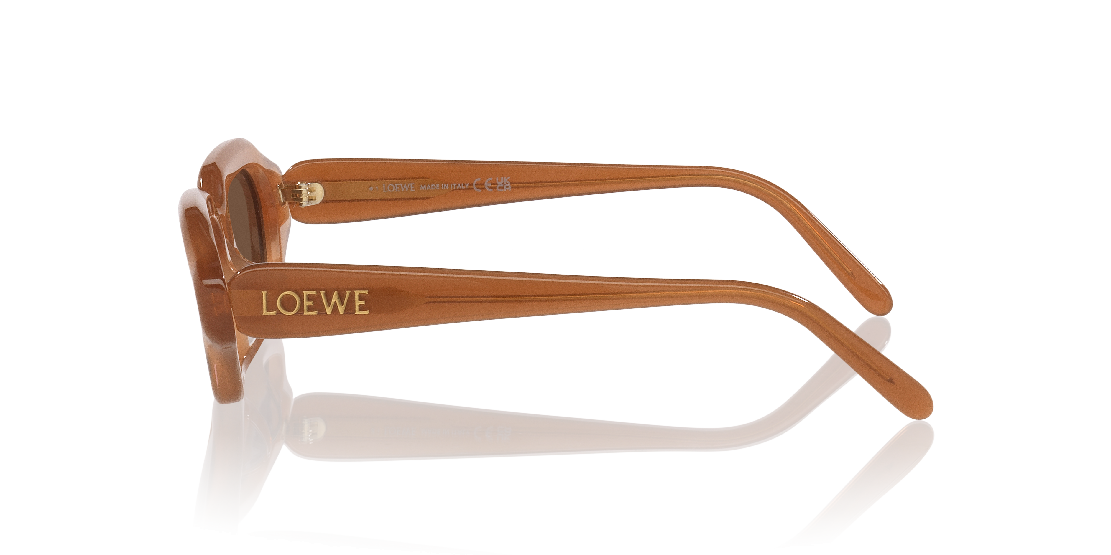 Loewe Slim LW40157U XXS (51 - 17) with Brown lenses and