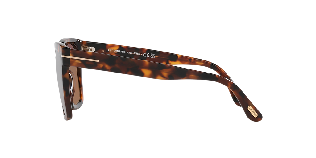 TOM FORD Selby Havana - Women Luxury Sunglasses, Brown Lens