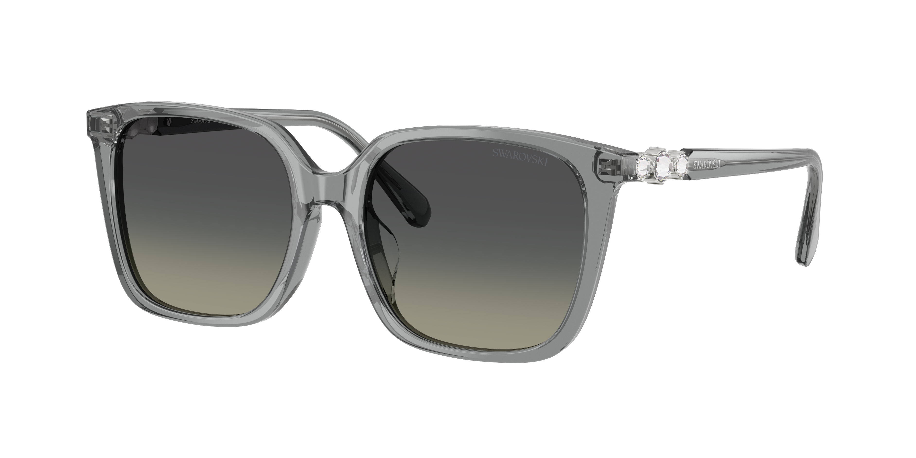 Swarovski Woman Sunglass SK6053D -  Frame color: Transparent Grey, Lens color: Gradient Grey