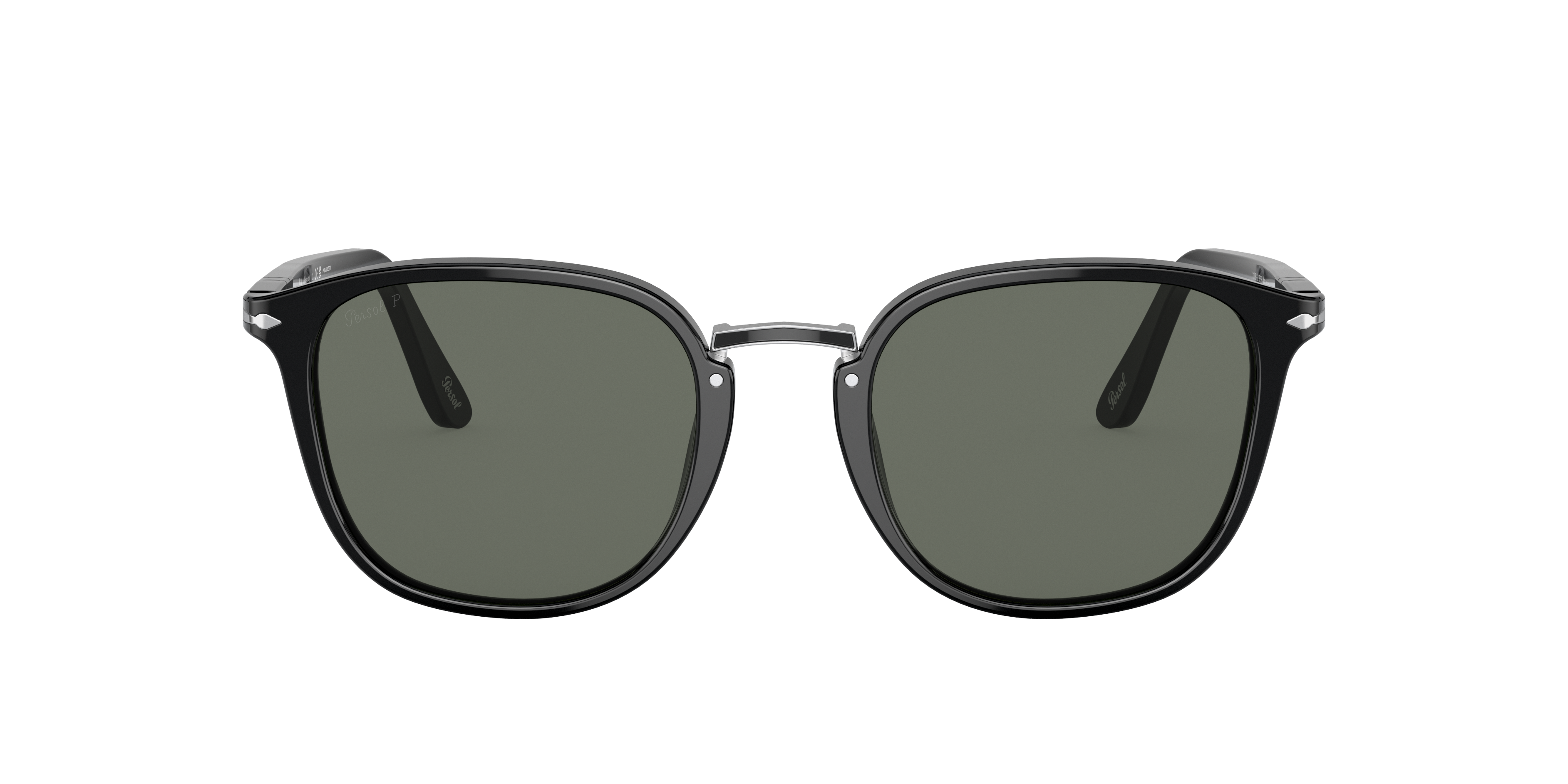 Persol PO3186S L (53 - 21) with Green lenses and Black frame