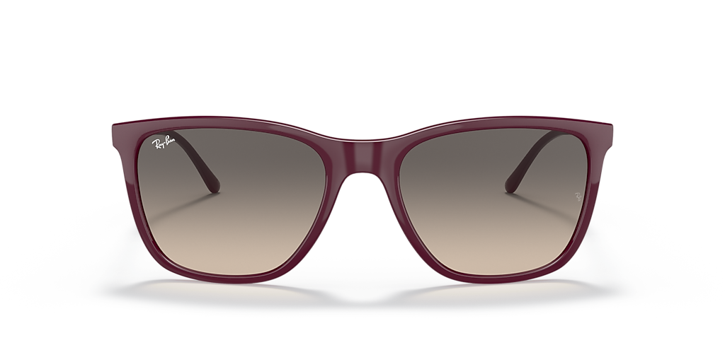 RAY-BAN RB4344 Red - Unisex Sunglasses, Grey Gradient Lens