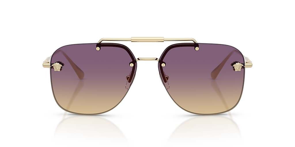 Versace VE2296 XL (60 - 14) with Yellow lenses and Gold frame
