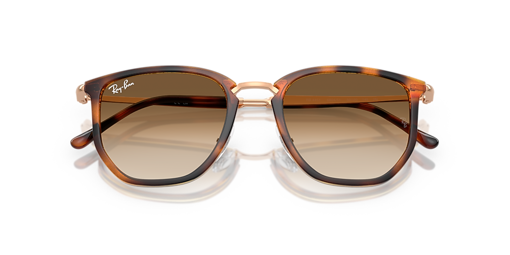 Ray-Ban RB4451 L (50 - 20) with Brown lenses and Orange frame