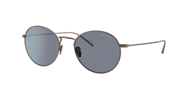 Giorgio Armani AR6125 52 Blue & Matte Bronze Sunglasses | Sunglass 