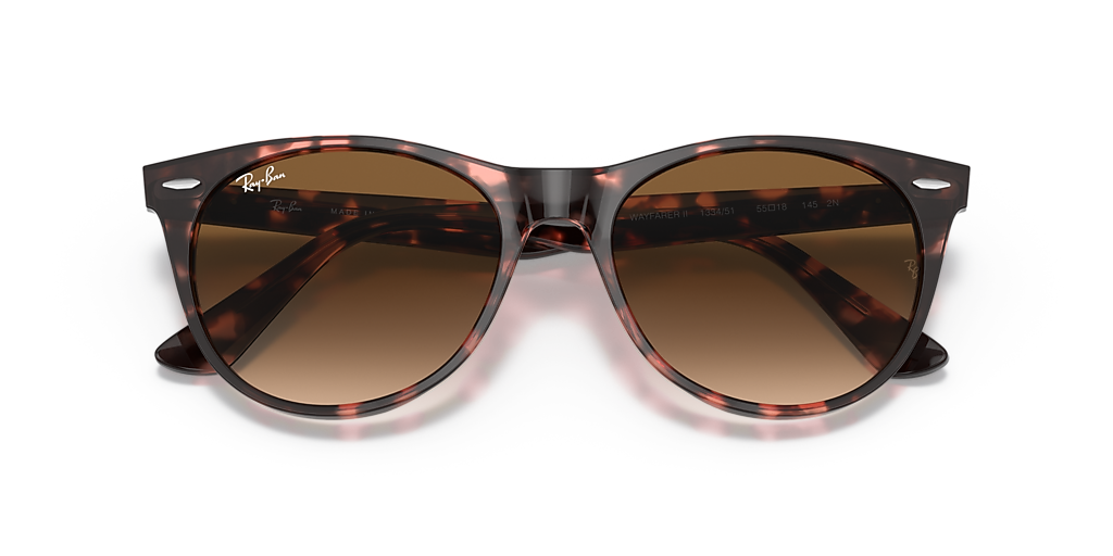 Ray-Ban RB2185 Wayfarer II Fleck L (55 - 18) with Brown  display picture 3